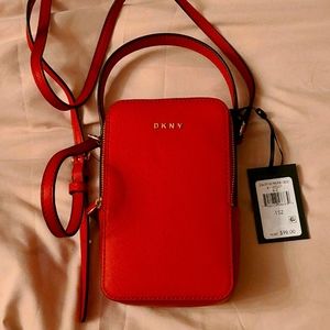 ❤ DKNY Phone Crossbody Bag Red ❤